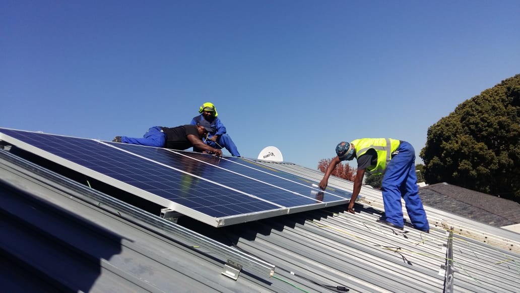 Solar panel installation